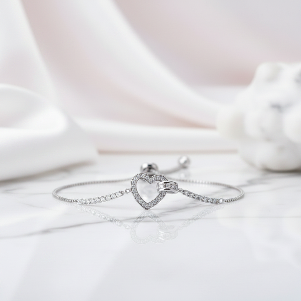 Classic and Romantic Bracelet with Diamond Option-Black Diamonds New York