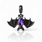 Cool Black Bat Charm-Black Diamonds New York