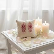 Created Pink Sapphire Ruby Ombre Raindrops Earrings-Black Diamonds New York