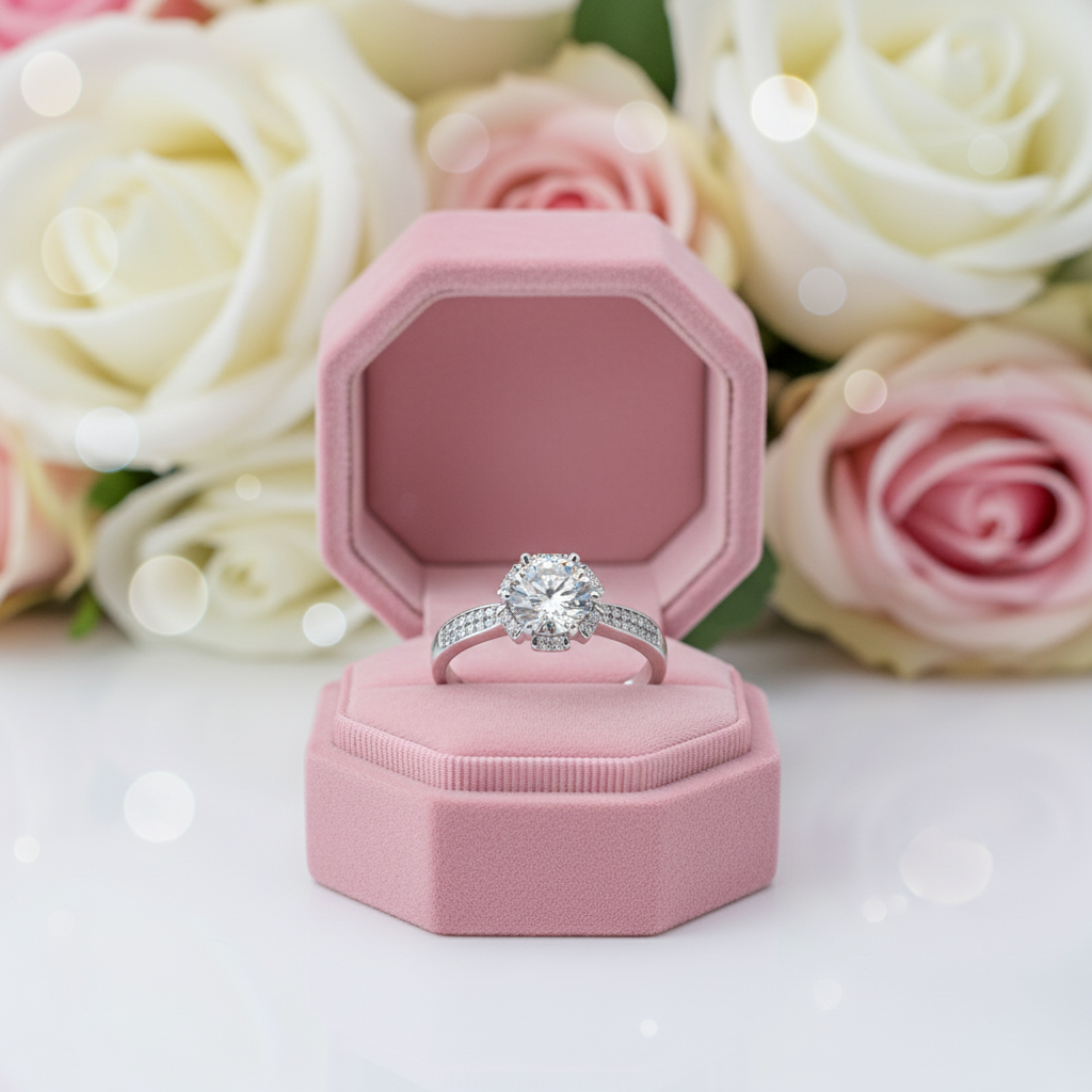 Crown Diamond 1Ct VVS1 Engagement Ring-Black Diamonds New York