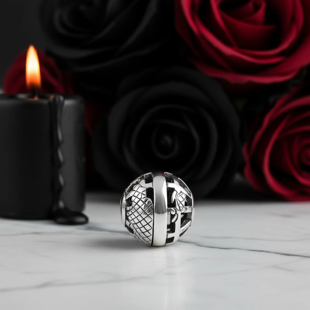 Crown Skull King Rebel Charm Series-Black Diamonds New York