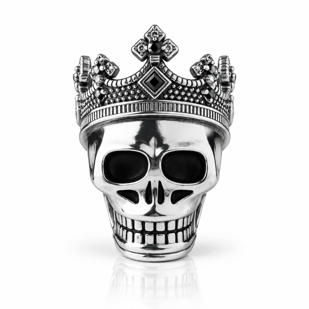 Crown Skull King Rebel Charm Series-Black Diamonds New York