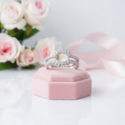 Dainty Sunflower Diamond Ring Enhancer-Black Diamonds New York