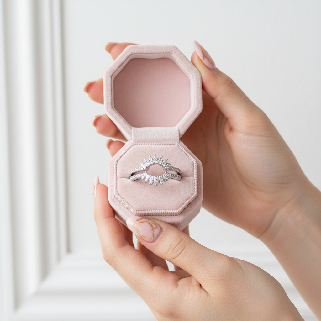 Dainty Sunflower Diamond Ring Enhancer-Black Diamonds New York