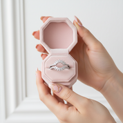 Dainty Sunflower Diamond Ring Enhancer-Black Diamonds New York