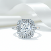 Dazzling Cushion Cut Diamond Option Ring-Black Diamonds New York