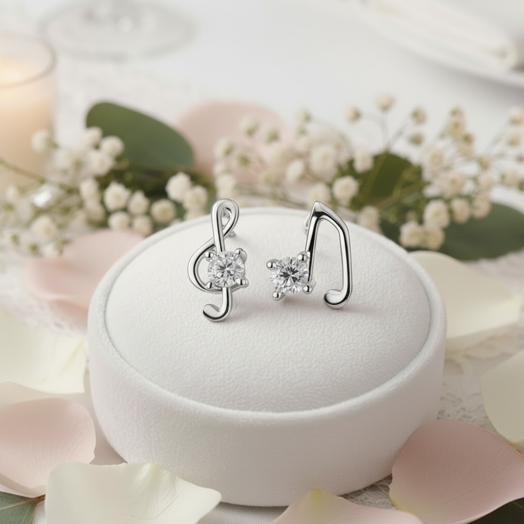 Dazzling Tiny Asymmetric Stud Earrings-Black Diamonds New York