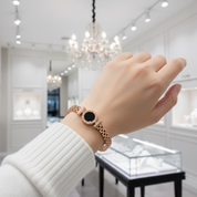Diamond Option Exquisite Hollow Alloy Steel Bracelet-Black Diamonds New York