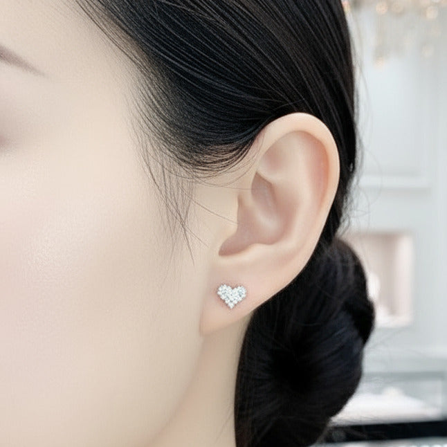 Diamond Heart Jewelry Set-Black Diamonds New York