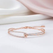 Diamond Special Design Knot Shape Bracelet-Black Diamonds New York