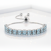 Double Layer Oval Cut Bracelet In Sterling Silver-Black Diamonds New York