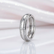 Double Row Pave Diamond Option Wedding Band-Black Diamonds New York