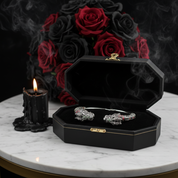 Dragon Head Punk Vintage Cuff Bracelet-Black Diamonds New York