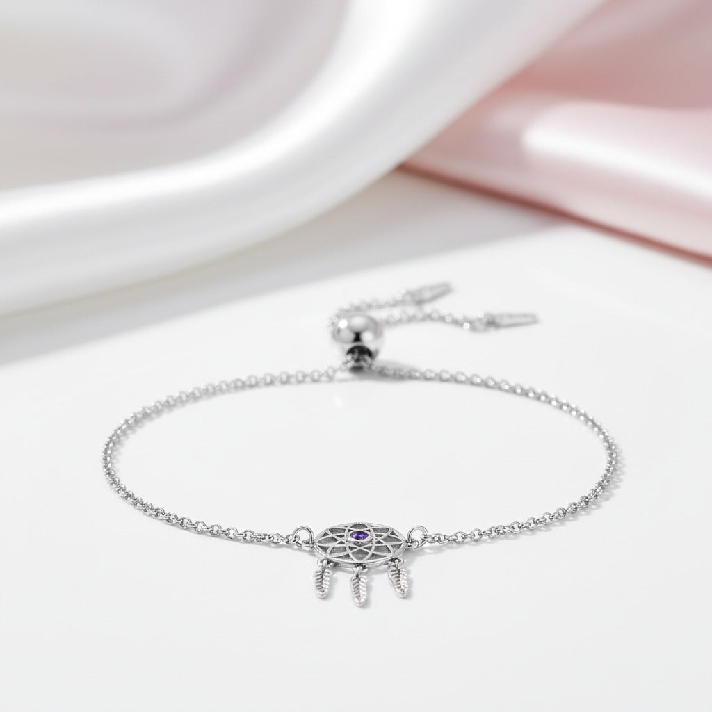 Dream Catcher Bolo Bracelet-Black Diamonds New York