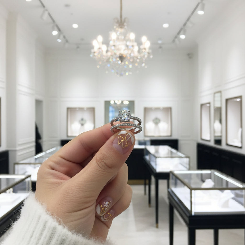 Elegant 1.25 Ct Round Cut Diamond Engagement Ring-Black Diamonds New York