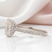 Elegant 3.0ct Radiant Cut Diamond Option Engagement Ring-Black Diamonds New York