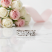 Elegant Anniversary Diamond Option Wedding Band-Black Diamonds New York
