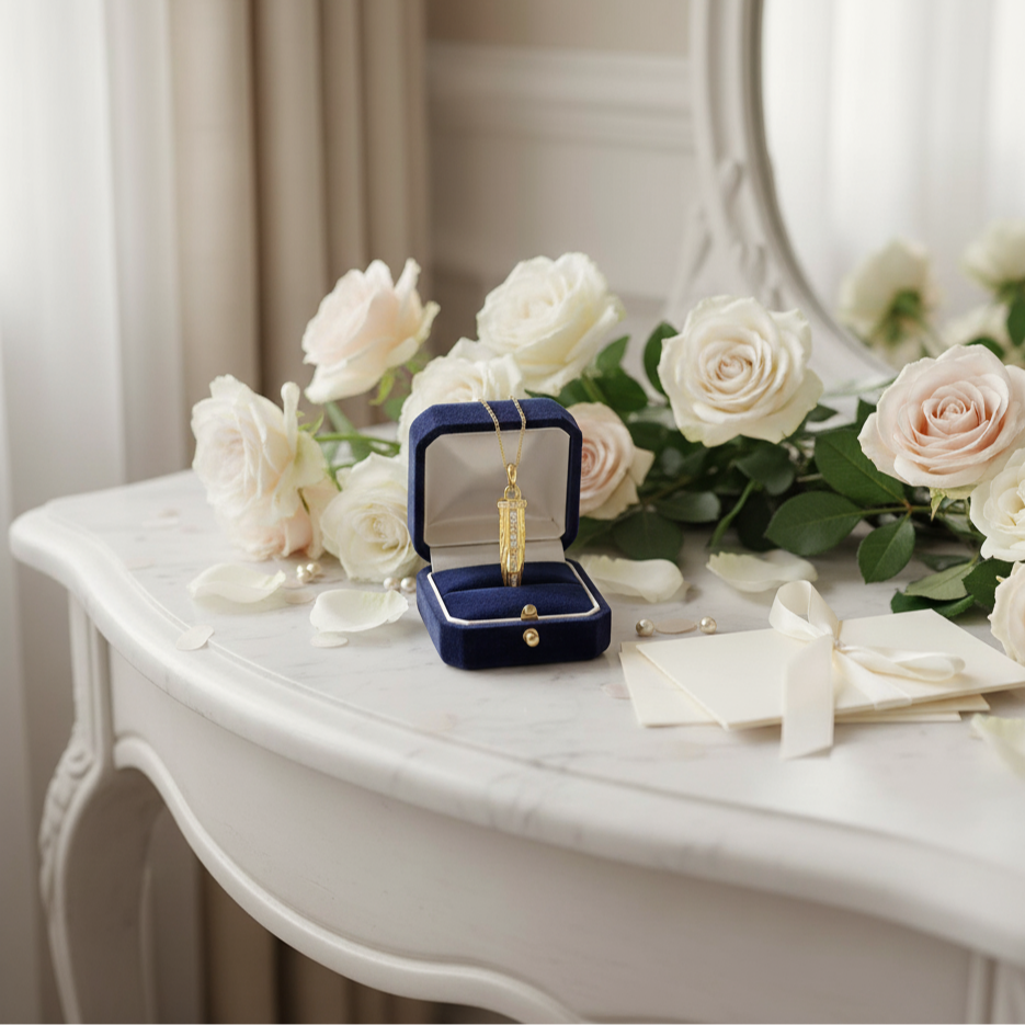 Empire Amulet With Pave Diamond Necklace-Black Diamonds New York