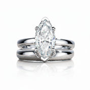 Eternal Marquise Diamond Option Bridal Ring Set-Black Diamonds New York