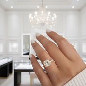 Exquisite 2.0 Carat Princess Cut Engagement Ring-Black Diamonds New York