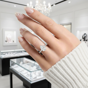 Exquisite 5.0 Ctw Diamond Option Engagement Ring-Black Diamonds New York