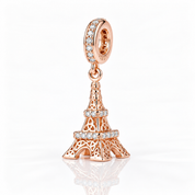 Exquisite Rose Gold Charm & Pendant with Diamond Option-Black Diamonds New York