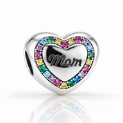 Flower Bug & Heart-Shaped Charm Beads Series-Black Diamonds New York