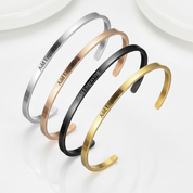 Friendship Cuff Bracelet-Black Diamonds New York