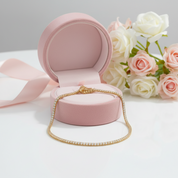 2mm Round Diamond Option Adjustable Tennis Necklace-Black Diamonds New York