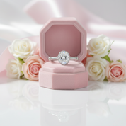 Glamorous 2.0ct Oval Cut Diamond Engagement Ring-Black Diamonds New York