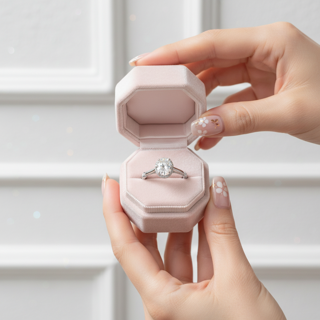 Glamorous 2.0ct Oval Cut Diamond Engagement Ring-Black Diamonds New York