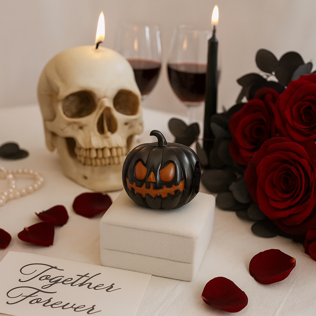 Glow in the Dark Pumpkin Lantern Charm-Black Diamonds New York