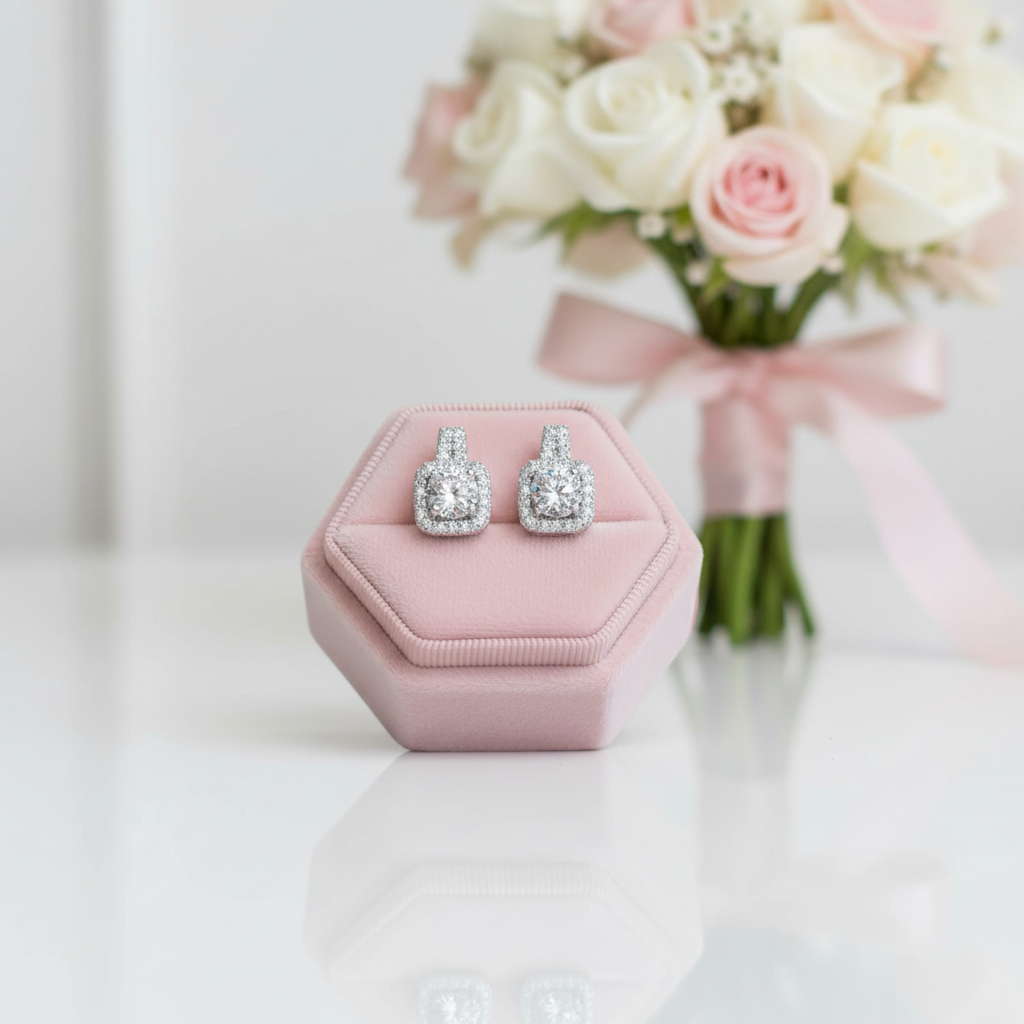 Gorgeous Diamond Option Square Drop Earrings-Black Diamonds New York