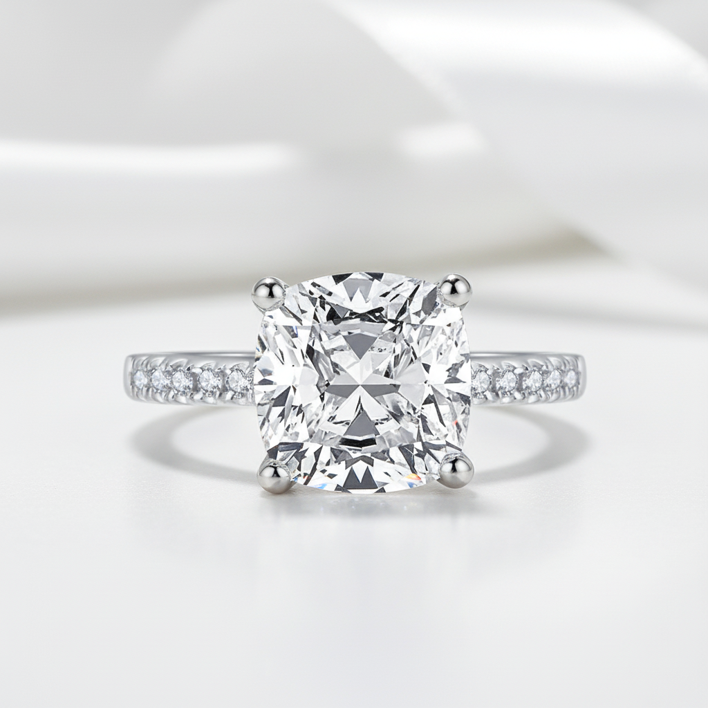 Gorgeous Round Cut Diamond Option Engagement Ring-Black Diamonds New York