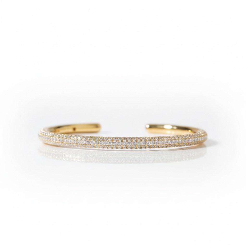 Gorgeous Three Layered Diamond Option Bangle-Black Diamonds New York