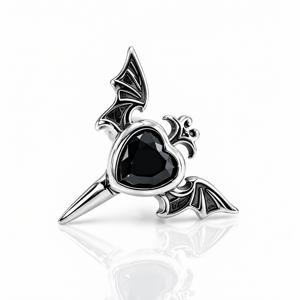 Gothic Black Diamond Option Earrings-Black Diamonds New York