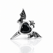 Gothic Black Diamond Option Earrings-Black Diamonds New York