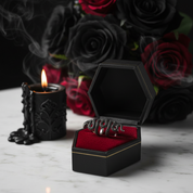 Gothic Serpent Wrap Black Diamond Adjustable Statement Ring-Black Diamonds New York