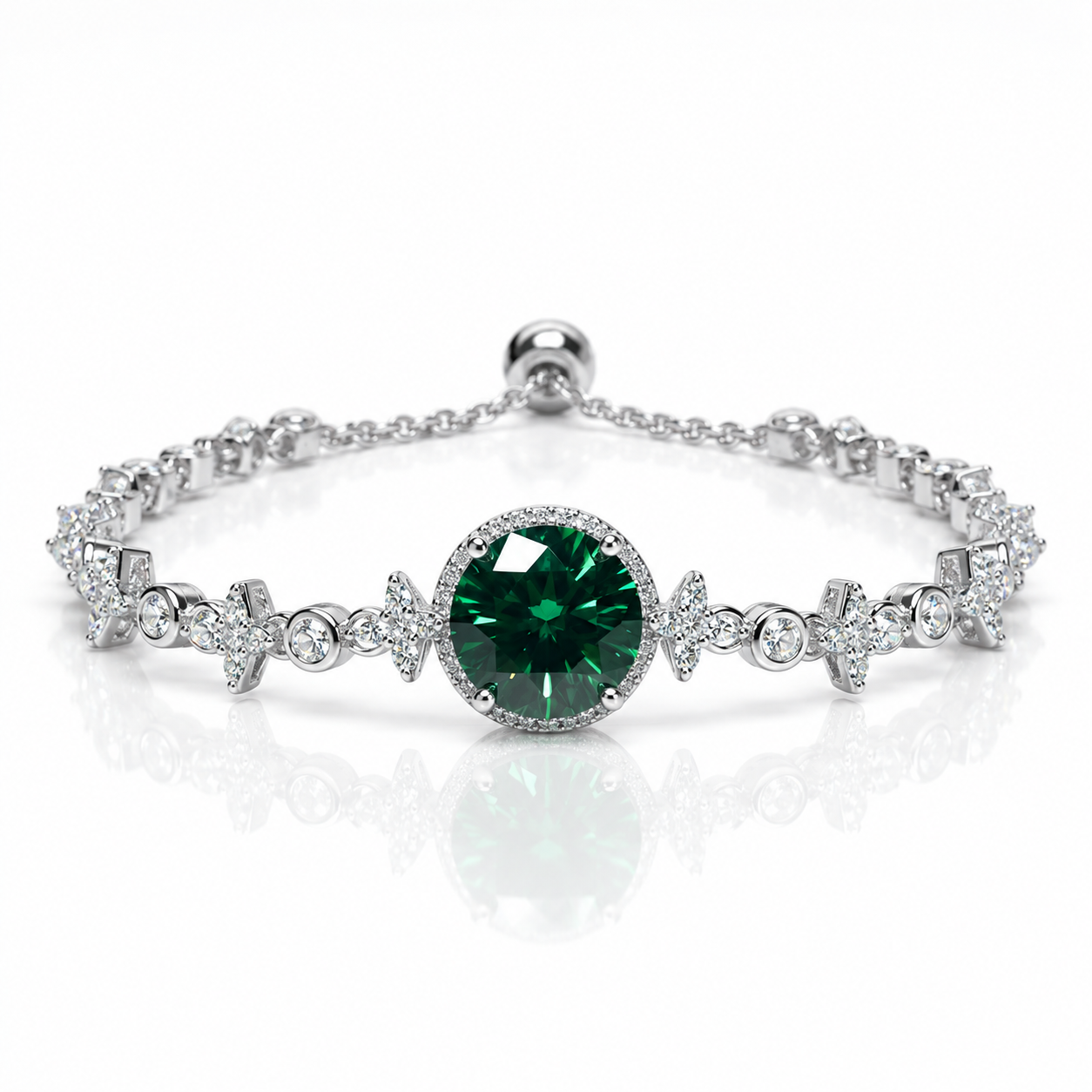 Green Diamond Option Bracelet Wedding Jewelry-Black Diamonds New York