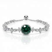 Green Diamond Option Bracelet Wedding Jewelry-Black Diamonds New York