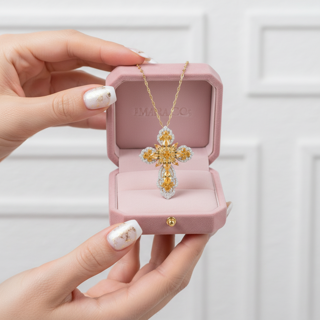 Pear-cut Natural Gemstone Mystical Necklace