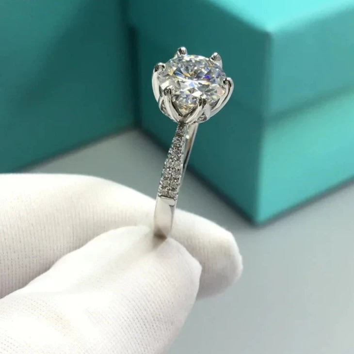 2.0 Ct Cut Diamond Maple Leaf Shaped Engagement Ring-Black Diamonds New York