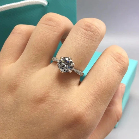 2.0 Ct Cut Diamond Maple Leaf Shaped Engagement Ring-Black Diamonds New York