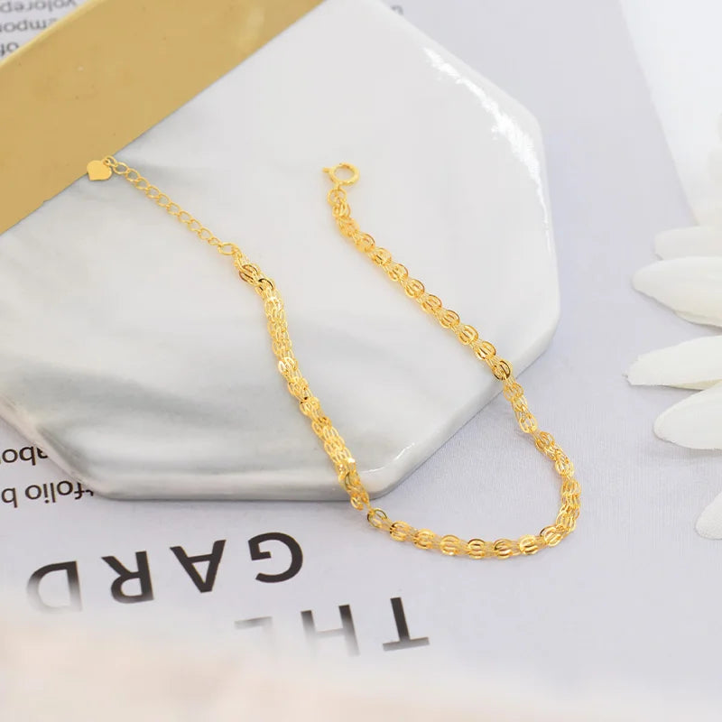 18k Yellow Gold Phoenix Tail Design Adjustable Chain Bracelet-Black Diamonds New York