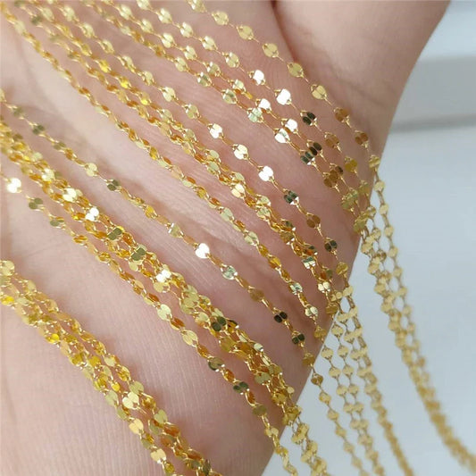 9k Yellow Gold Tile Chain Necklace-Black Diamonds New York