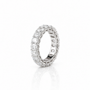 Half Eternity Oval Cut Diamond Option Wedding Band-Black Diamonds New York