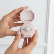 Halo Oval Shaped Diamond Option Engagement Ring-Black Diamonds New York