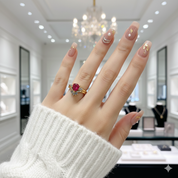 Assasin's Romance Engagement Ring (Women)- 14k Yellow Gold Video Game Inspired Rings-Black Diamonds New York