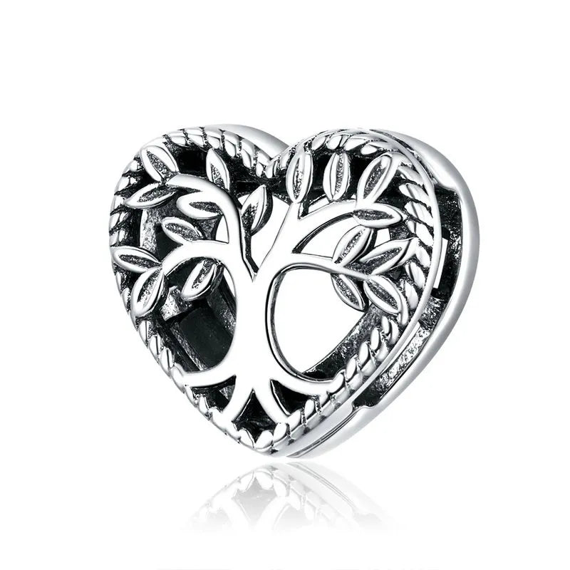 Heart Charm for Reflexion Bracelet with EVN Diamond-Black Diamonds New York