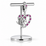 Heart-Shaped Love Affinity Charms-Black Diamonds New York